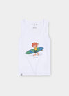 Top "Pumuckl surfs" - white