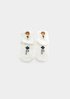 Sports socks "Pumuckl waves" - white (short)