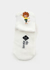 Sports socks "Pumuckl waves" - white (short)
