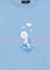 T-shirt "Peanuts: I like you" - light blue
