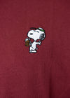 T-shirt "Peanuts: Cheers; Snoopy" - dark red