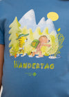 T-shirt "Hiking Day" - dark blue (children's)