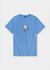 T-shirt "Peanuts: Radln" - blue