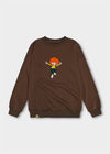 Sweater "Pumuckl" - dark brown